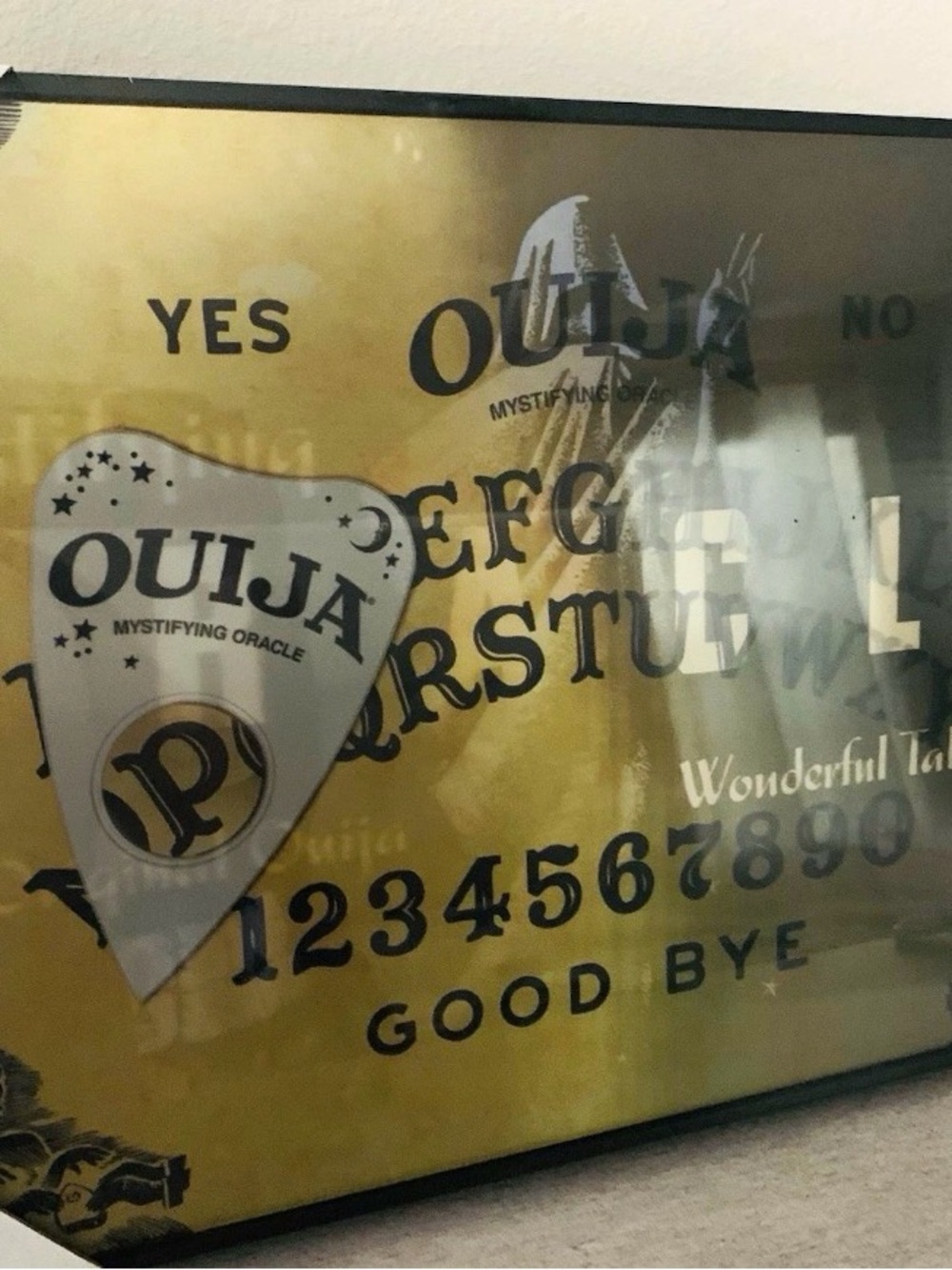 Ouija Mystifying Oracle Holographic Board Gold/Black Decor picture